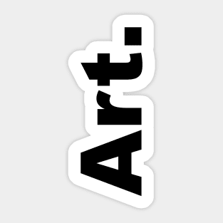 Art (black text) Sticker